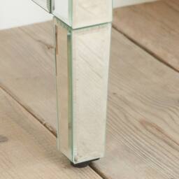 Birlea Mirrored Console Valencia 2 Drawer Bevelled Mirror Dressing Table in Silver - thumbnail 4