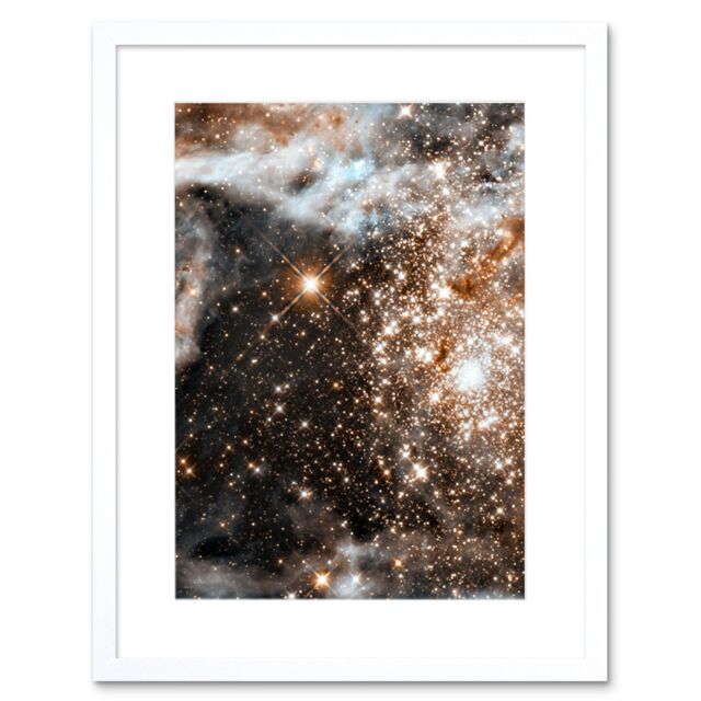 Artery8 Wall Art Print Hubble Space Astronomy 30 Doradus Nebula In Infrared Starbirth Region Globular Cluster In The Large Magellanic Cloud Galaxy - image 1