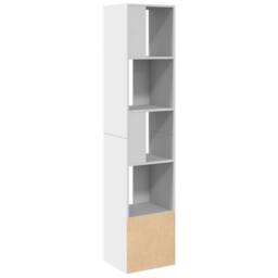 Berkfield Home Bookcase White 40x36x189 cm Engineered Wood - Size: 40 x 36 x 189 cm - thumbnail 5