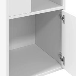 Berkfield Home Bookcase White 40x36x189 cm Engineered Wood - Size: 40 x 36 x 189 cm - thumbnail 7