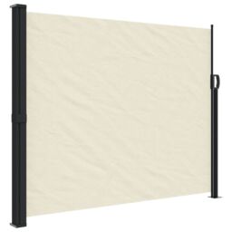 Berkfield Home Retractable Side Awning Cream 160x600 cm - thumbnail 2