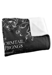 Warner Brothers Harry Potter Black & White Map Blanket 152 x 127 cm - thumbnail 3