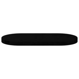 Berkfield Home Table Top Dark Brown 80x40x4 cm Solid Wood Oak Oval in Black - Size: 80 x 40 x 4 cm - thumbnail 5