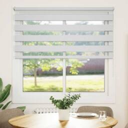Berkfield Home Zebra Blind 140 x 175 cm White - thumbnail 2