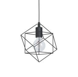 Eglo Straiton Black Steel Modern Geometric 3 Light Pendant - thumbnail 4