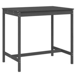 Berkfield Home Garden Table Grey 121x82.5x110 cm Solid Wood Pine