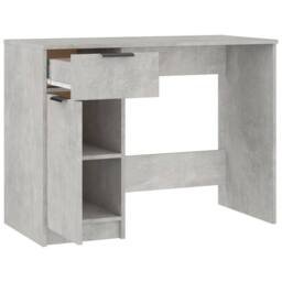 Berkfield Home Decorative Desk Concrete Grey 100x50x75 cm Engineered Wood - Size: 100 x 50 x 75 cm - thumbnail 7