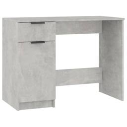 Berkfield Home Decorative Desk Concrete Grey 100x50x75 cm Engineered Wood - Size: 100 x 50 x 75 cm - thumbnail 3
