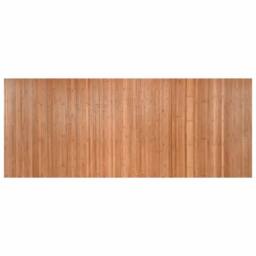 Berkfield Home Rug Rectangular Nature 80x200 cm Bamboo in Brown - Size: Medium