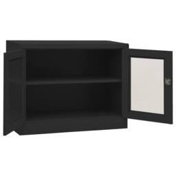 Berkfield Home Office Cabinet Anthracite 90x40x70 cm Steel in Black - Size: 90 x 40 x 70 cm - thumbnail 5