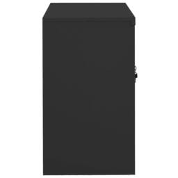 Berkfield Home Office Cabinet Anthracite 90x40x70 cm Steel in Black - Size: 90 x 40 x 70 cm - thumbnail 3