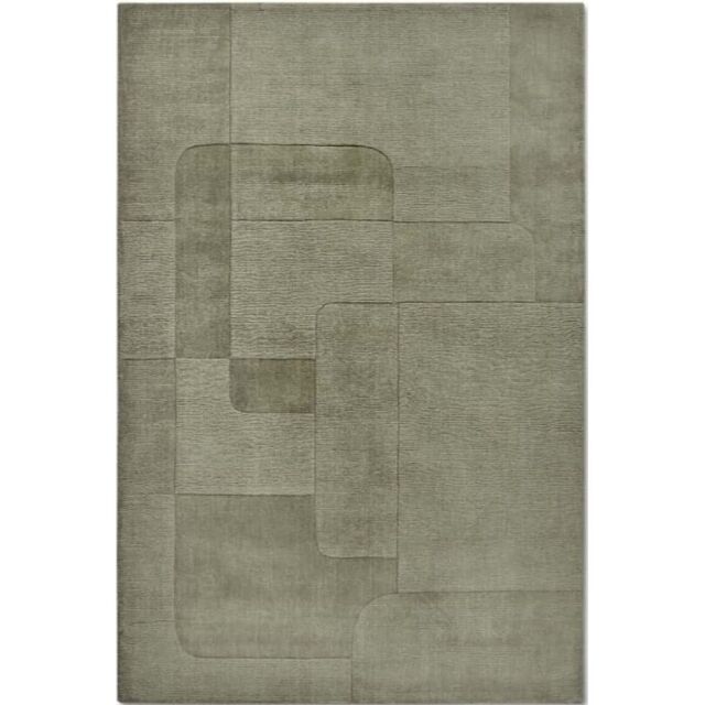THE RUGS Villeroy & Boch 1906 Wool Rug Charlotte - Handwoven Soft & Durable in Green - Size: 80 cm x 150 cm - image 1