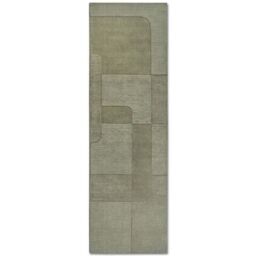 THE RUGS Villeroy & Boch 1906 Wool Rug Charlotte - Handwoven Soft & Durable in Green - Size: 80 cm x 150 cm - thumbnail 3