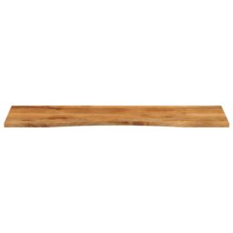 Berkfield Home Desk Top with Curve 160x50x2.5 cm Solid Wood Rough Mango in Brown - thumbnail 3