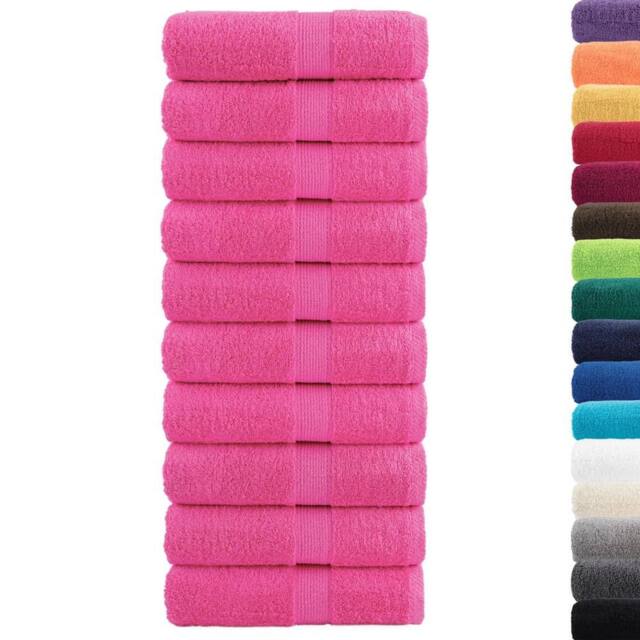 Berkfield Home Premium Soap Towels SOLUND 10 pcs Pink 30x30 cm 600 gsm - image 1
