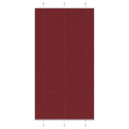Berkfield Home Pleated Blind Bordeaux Red 110x200 cm Fabric Width 109.4 cm Polyester - thumbnail 2