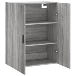 Berkfield Home Wall Mounted Cabinet Grey Sonoma 69.5x34x90 cm - thumbnail 6