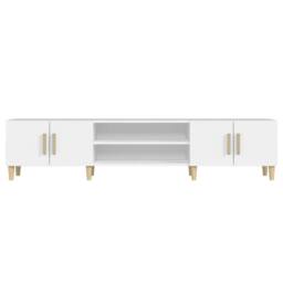 Berkfield Home TV Cabinet White 180x31.5x40 cm Engineered Wood - thumbnail 6