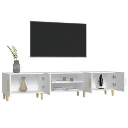 Berkfield Home TV Cabinet White 180x31.5x40 cm Engineered Wood - thumbnail 5
