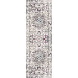 THE RUGS Bahala Vintage Washable Rug - Ultra Soft Polyamide Non Slip Design in Light Beige - Size: 60 cm x 180 cm - thumbnail 4