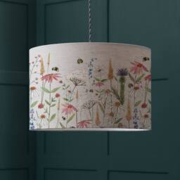 Voyage Maison Hermione Eva Floral Lampshade in Light Beige - thumbnail 2