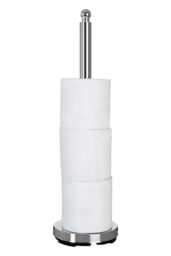 Orsina Toilet Paper Holder, Durably Constructed Bathroom Tissue Storage, Versatile Tall Toilet Tissue Roll Holder in Silver - thumbnail 3