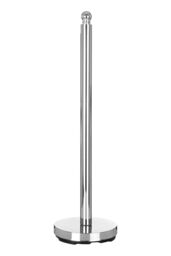 Orsina Toilet Paper Holder, Durably Constructed Bathroom Tissue Storage, Versatile Tall Toilet Tissue Roll Holder in Silver