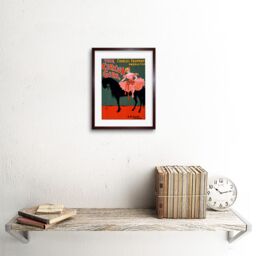 "Artery8 Wall Art Print Vaudeville Circus Artwork Framed 9X7 Inch in Brown - Size: W7"" x H9""" - thumbnail 2