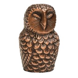 Ivyline Cast Aluminium Owl Candle Holder Antique Brass H14.5Cm W7.5Cm in Metallics - thumbnail 5