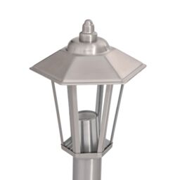 Berkfield Home Outdoor Floor Lamps 3pcs Silver 120 cm Stainless Steel - thumbnail 6