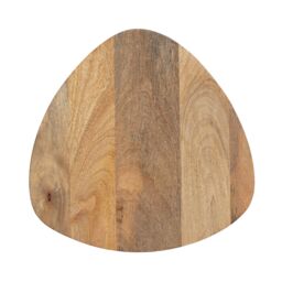 MH London Solid Wood Triangle Side Table for Bedroom & Living Room in Natural - thumbnail 5