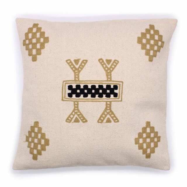 KDMD Classic Cushion Cover - Berber Design - 45x45cm in Cream - Size: 45x45 cm - image 1