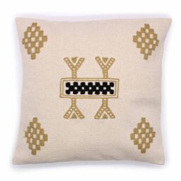 KDMD Classic Cushion Cover - Berber Design - 45x45cm in Cream - Size: 45x45 cm