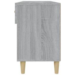 Berkfield Home Shoe Cabinet Grey Sonoma 102x35x55 cm Engineered Wood - Size: 102 x 35 x 55 cm - thumbnail 8