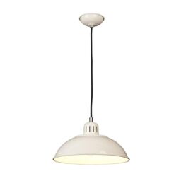 Netlighting Franklin 1 Light Dome Ceiling Pendant Cream E27 - thumbnail 1