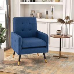 Kelvenix Accent Armchair for Living Room in Blue - Size: 0.6m2 - thumbnail 3