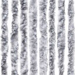 Berkfield Home Insect Curtain White & Grey 90x220 cm Chenille - thumbnail 6