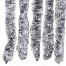 Berkfield Home Insect Curtain White & Grey 90x220 cm Chenille - thumbnail 5