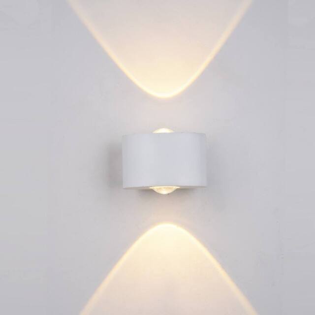 Netlighting Modern LED Outdoor Wall Lamp White Warm White 3000K 120lm IP44 - image 1