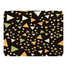 Benjamin Tate Design Yellow Green Triangles Blanket in Natural - Size: 120 cm x 150 cm - thumbnail 1