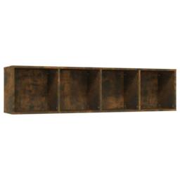 Berkfield Home Classic Book Cabinet/TV Cabinet Smoked Oak 143x30x36cm Engineered Wood in Brown - Size: 143 x 30 x 36 cm - thumbnail 3