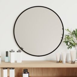 Berkfield Home Wall Mirror Black √ò 40 cm Round