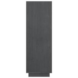 Berkfield Home Beautiful Book Cabinet/Room Divider Grey 80x35x103 cm Solid Pinewood - Size: 80 x 35 x 103 cm - thumbnail 6