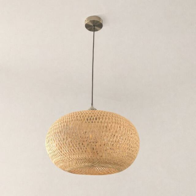 CGC Lighting Arden Bamboo Easy Fit Hand Made Lampshade in Beige - image 1