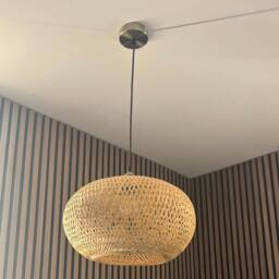 CGC Lighting Arden Bamboo Easy Fit Hand Made Lampshade in Beige - thumbnail 6