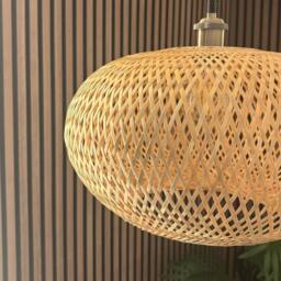 CGC Lighting Arden Bamboo Easy Fit Hand Made Lampshade in Beige - thumbnail 7