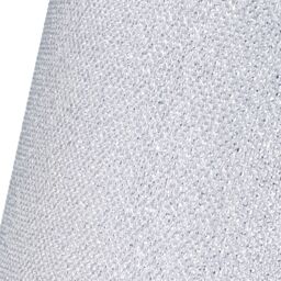Happy Homewares Modern & Designer Mini Diamond Glitter Fabric Lamp Shade 25cm Wide in Silver - Size: 10 inches - thumbnail 3