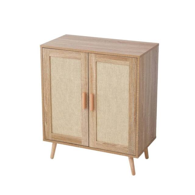 FORGEVIO Sideboard Storage Cabinet Hallway Kitchen Side Unit Cupboard in Brown - image 1