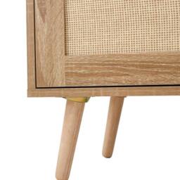 FORGEVIO Sideboard Storage Cabinet Hallway Kitchen Side Unit Cupboard in Brown - thumbnail 3
