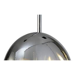 Netlighting Lens Ceiling Pendant 14cm Round 1 x G9 (Max 8W) Chrome Glass in Grey - thumbnail 6